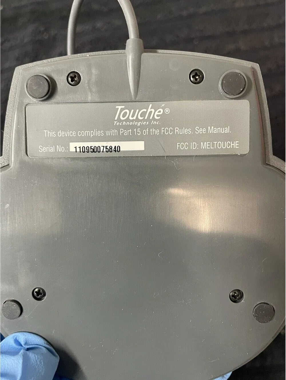vintage Touché touchpad meltouch rare gray